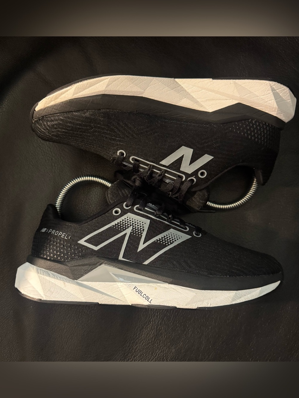 New Balance Women’s Black and White FuelCell Propel Running Shoes